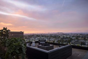 Roof deck with firepit and bbq area
